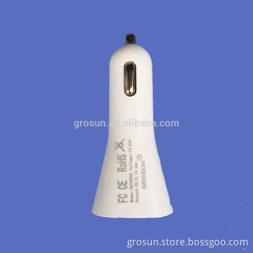 China Wholesale 10W DC to DC Car Charger Dual USB Car Charger by Grosun